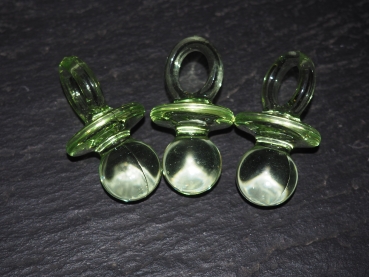 Acryl Schnuller 5,5 cm grün